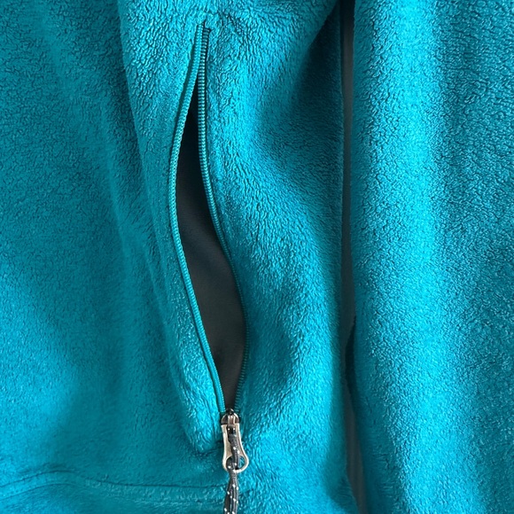 Mountain Hardwear Women's Pyxis Teal Full-Zip Fleece Jacket, Size Medium - Picture 4 of 9